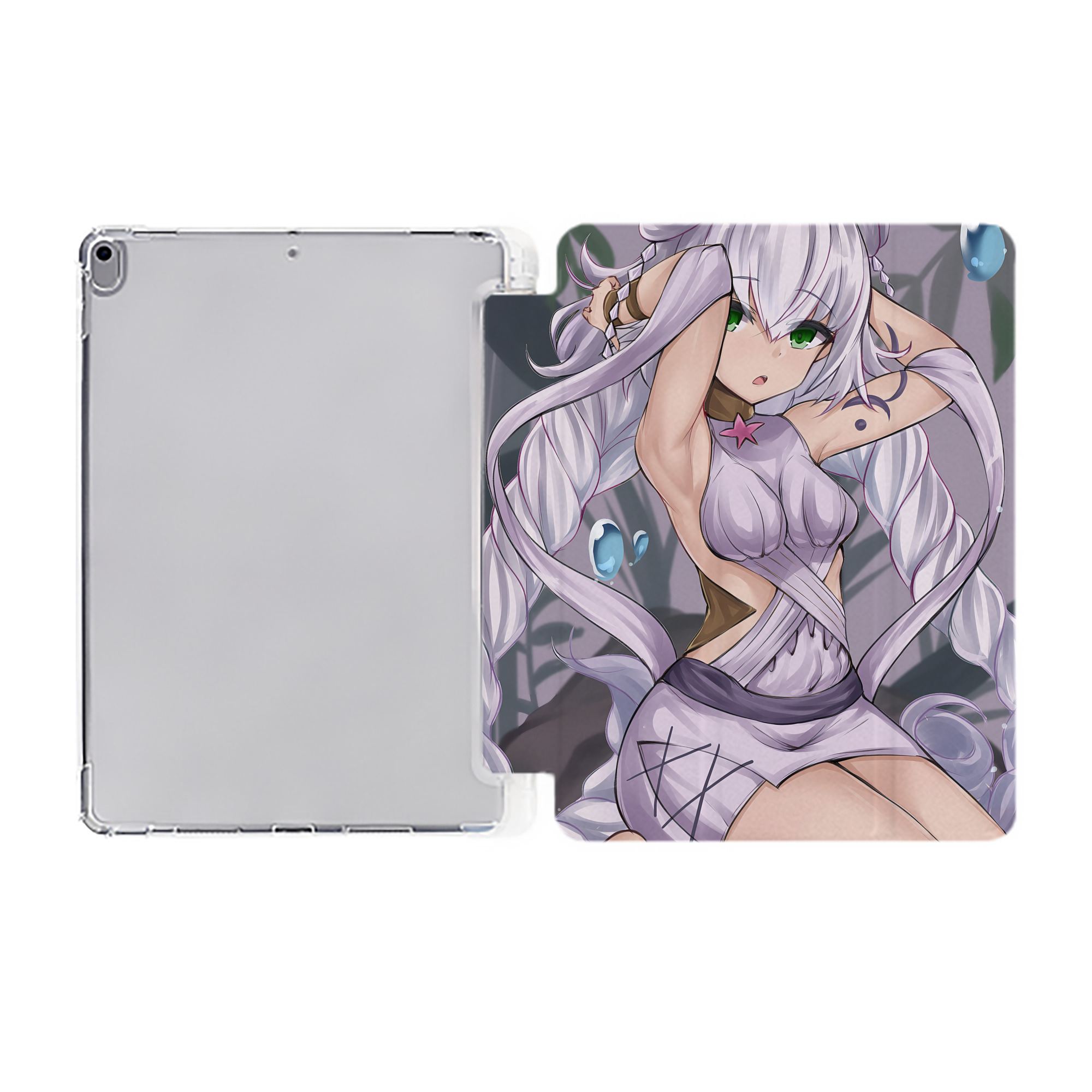 （画像用） 遊☆戯☆王 Yu-Gi-Oh! IPad ケース ペン収納付き 三つ折りスタンド PUレザー×シリコン 対応機種9.5/10.5/10.9インチ